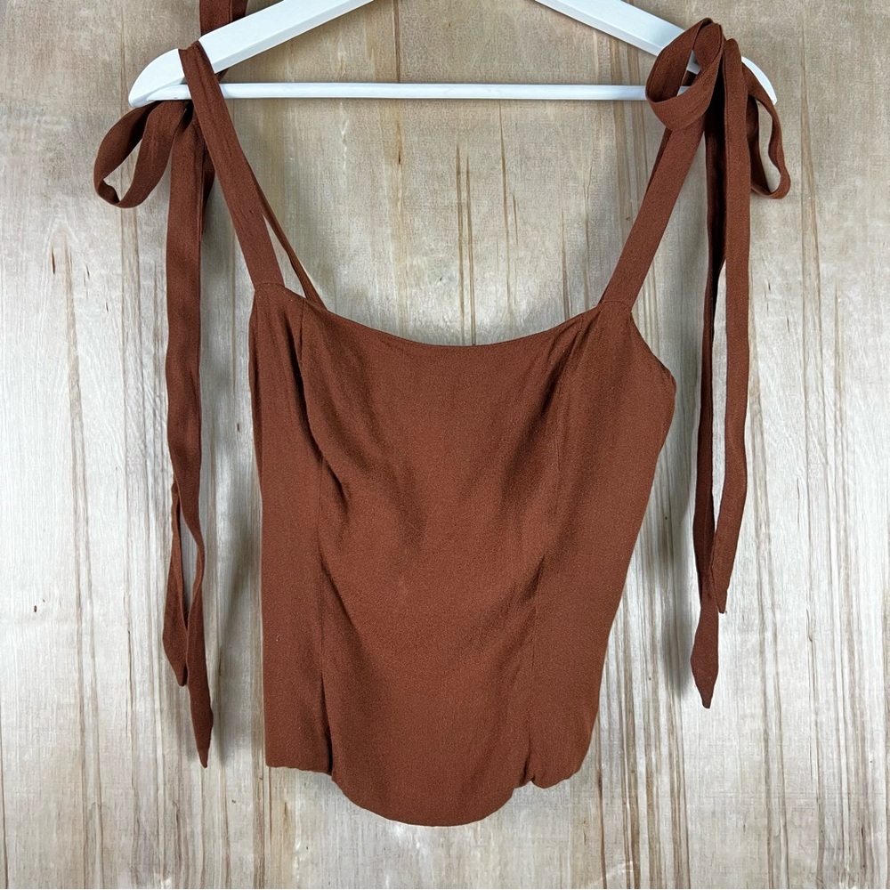 Reformation Cinnamon Tie Tank